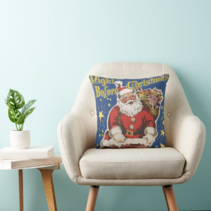 Weihnachtsmann im Retro-Stil, Die Nacht vor dem We Kissen