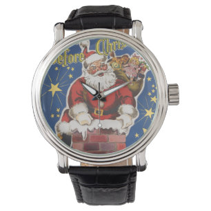 Weihnachtsmann im Retro-Stil, Die Nacht vor Weihna Armbanduhr