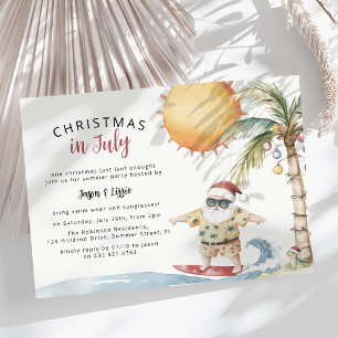Weihnachtsmann im Sommer - Weihnachten im Juli Par Einladung