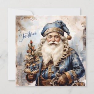 Weihnachtsmann im viktorianischen Stil Feiertagskarte
