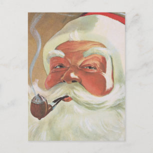 Weihnachtsmann im Vintage-Look Postkarte