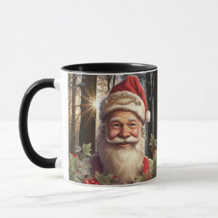 Weihnachtsmann im Vintage-Look Tasse