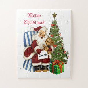 Weihnachtsmann im Vintage-Look überdimensional