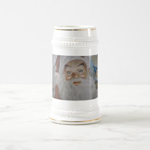 Weihnachtsmann im Vintage-Stil Bierglas
