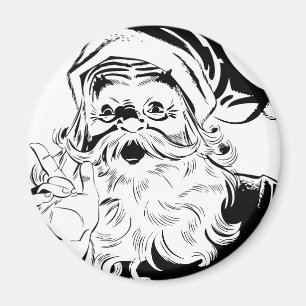 Weihnachtsmann im Vintage-Stil Magnet