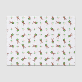 Weihnachtsmann in Grün und Rot Seidenpapier