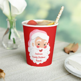 Weihnachtsmann in Pink Hat Weihnachten Pappbecher
