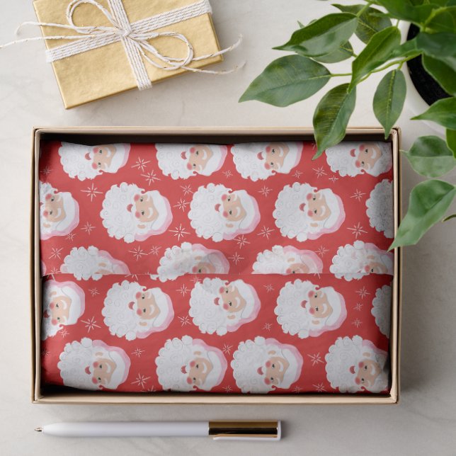Weihnachtsmann in Pink Hat Weihnachten Seidenpapier (Geschenk)