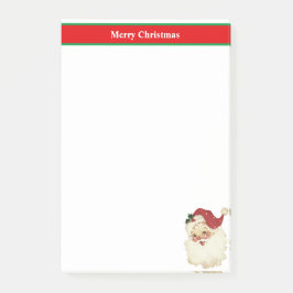 Weihnachtsmann in Rot und Weiß Post-it Klebezettel