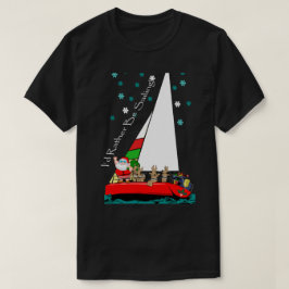 Weihnachtsmann in Sailboat Segler T-Shirt
