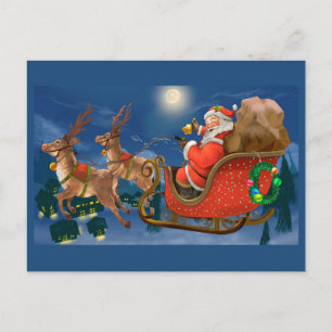 Weihnachtsmann in Sleigh Weihnachten