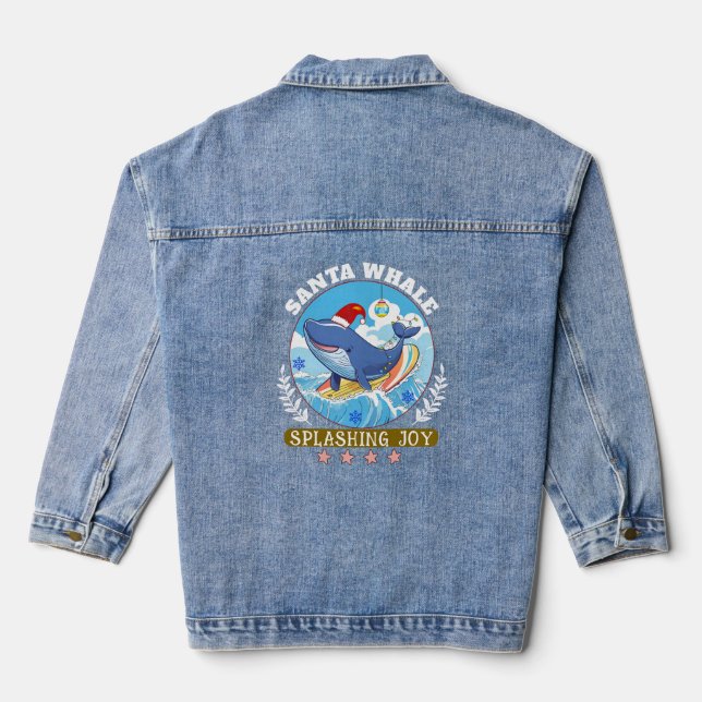 Weihnachtsmann Jeansjacke (Rückseite)