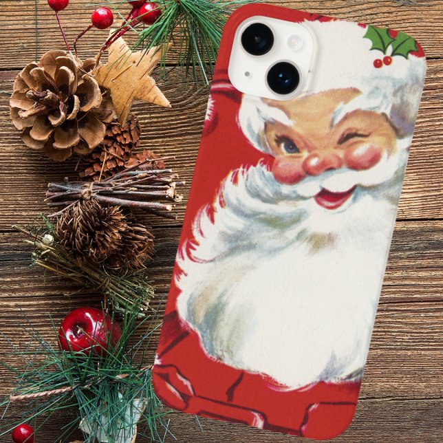 Weihnachtsmann, Jolly und Winking iPhone 15 Hülle (Von Creator hochgeladen)