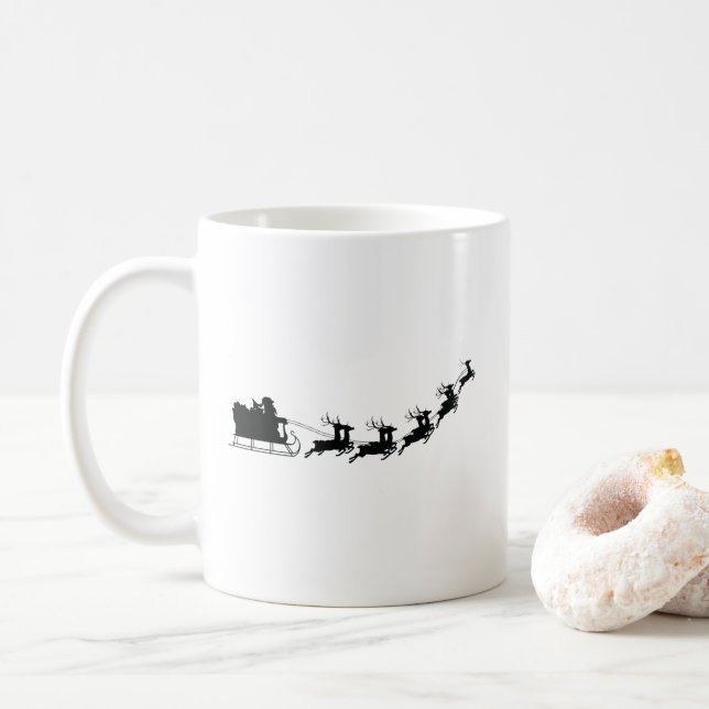 Weihnachtsmann  kaffeetasse (Mit Donut)