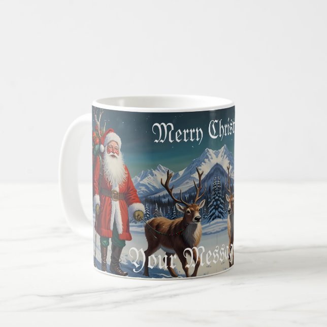 Weihnachtsmann Kaffeetasse (Vorderseite Links)