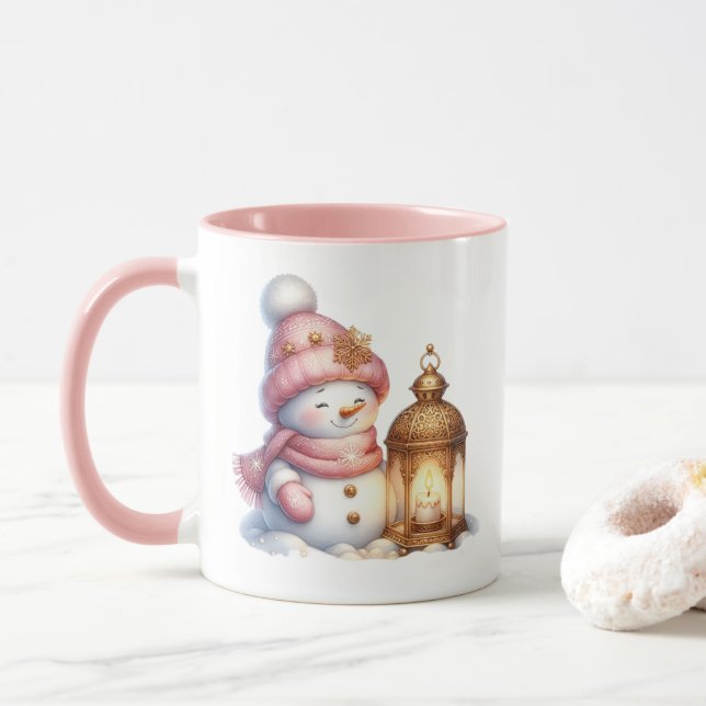 Weihnachtsmann-Kaffeetasse Tasse (Mit Donut)