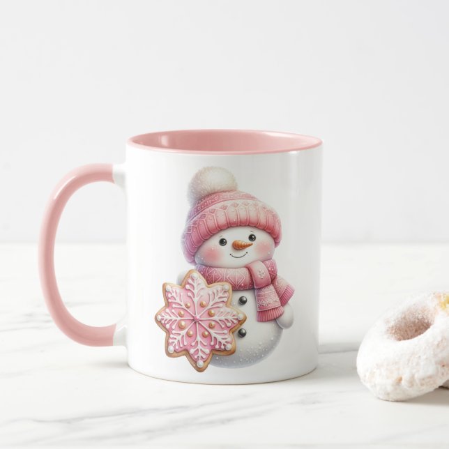 Weihnachtsmann-Kaffeetasse Tasse (Mit Donut)