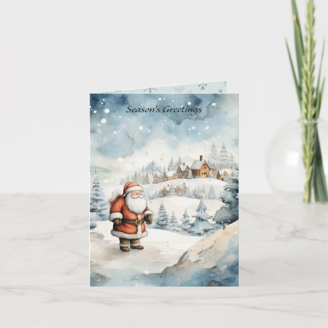 Weihnachtsmann Karte (Vorderseite)
