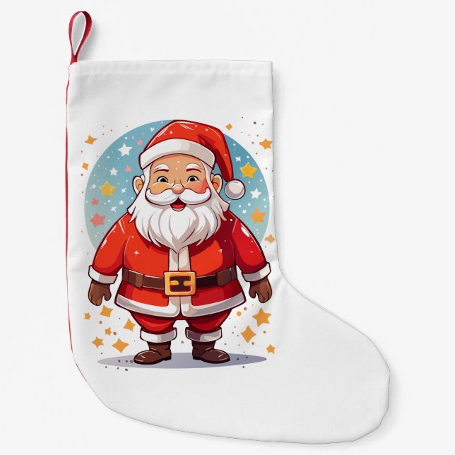 Weihnachtsmann Kleiner Weihnachtsstrumpf (Vorderseite)