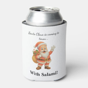 Weihnachtsmann kommt in die Stadt.. Mit Salami! Dosenkühler