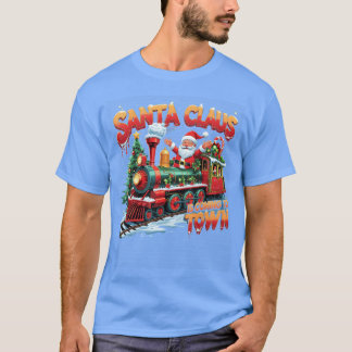 Weihnachtsmann kommt zu eigenem Weihnachtsregen lu T-Shirt
