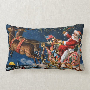 Weihnachtsmann kommt zur Stadt Lendenkissen