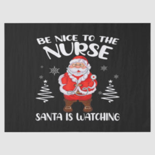 Weihnachtsmann-Krankenschwester Seidenpapier