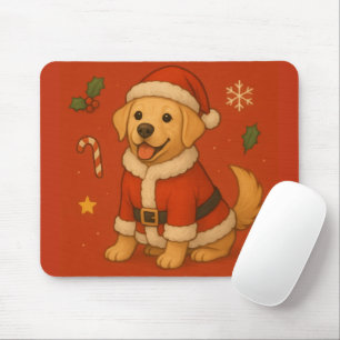 Weihnachtsmann Labrador Retriever Hund Süßes Weihn Mousepad