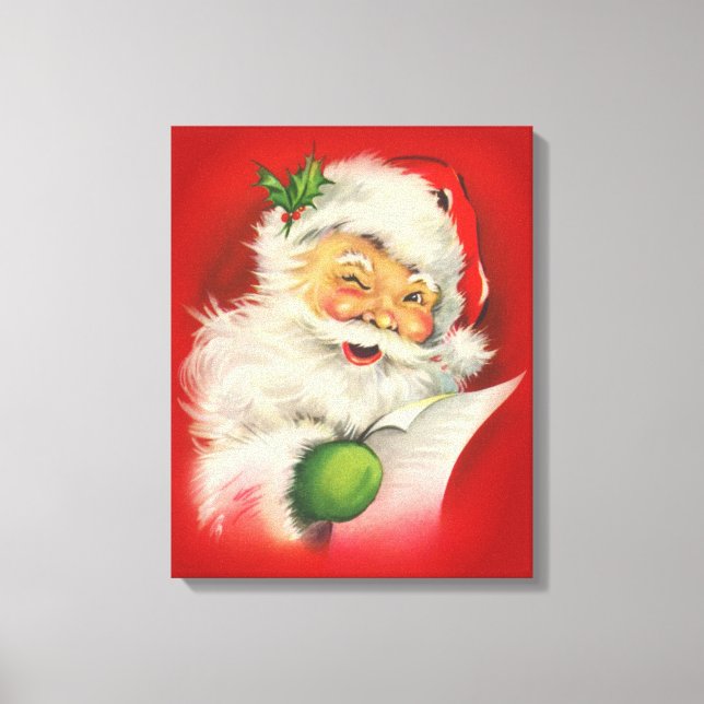 Weihnachtsmann Leinwanddruck (Vorderseite)