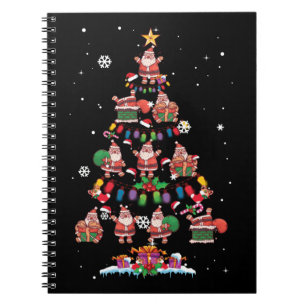 Weihnachtsmann liebt Weihnachtsbaum Notizblock