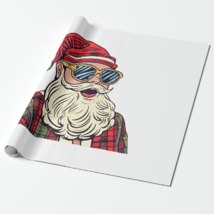 Weihnachtsmann - Lustig Geschenkpapier