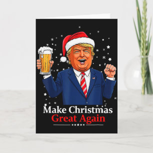 Weihnachtsmann Lustiger Trump Xmas Schlafanzug Mac Karte