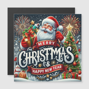 Weihnachtsmann Magnetkarte