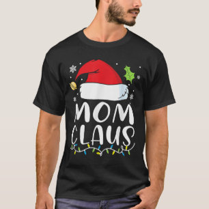 Weihnachtsmann-Mama Weihnachtslichter Pyjama Xmas  T-Shirt