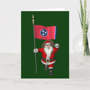 Weihnachtsmann mit Abschluss von Tennessee Feiertagskarte