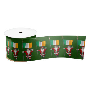 Weihnachtsmann mit Abtritt Irlands Satinband