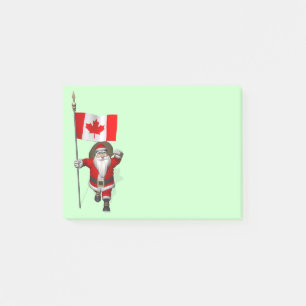 Weihnachtsmann mit Abtritt Kanadas Post-it Klebezettel