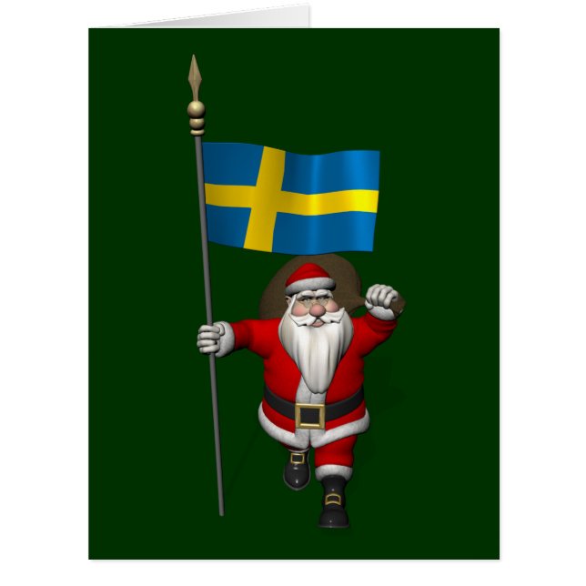 Weihnachtsmann mit Abtritt Schwedens (Vorderseite)