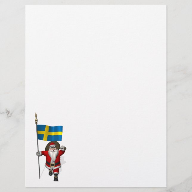 Weihnachtsmann mit Abtritt Schwedens (Vorderseite)
