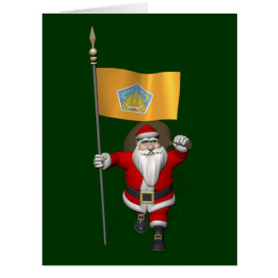 Weihnachtsmann mit Abzeichen von Bali