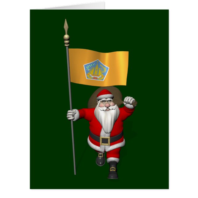 Weihnachtsmann mit Abzeichen von Bali (Vorderseite)