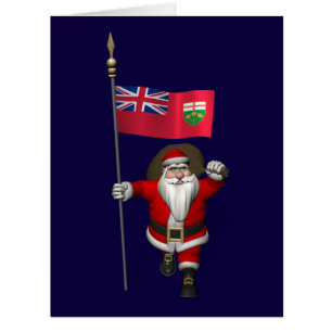 Weihnachtsmann mit Abzeichen von Ontario