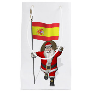 Weihnachtsmann mit Abzeichen von Spanien Kleine Geschenktüte