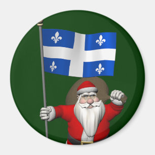 Weihnachtsmann mit Ausweis von Québec CDN Magnet