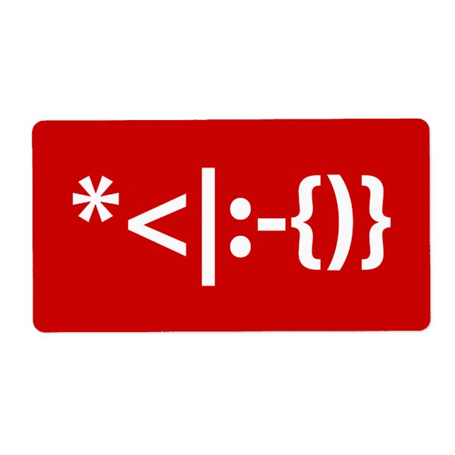 Weihnachtsmann mit Bart Christmas Emoticon (Vorne)