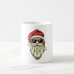 Weihnachtsmann mit Brille Kaffeetasse