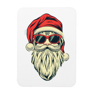 Weihnachtsmann mit Brille Magnet