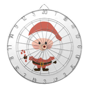 Weihnachtsmann mit Cartoon aus Zuckerrohr Dartscheibe