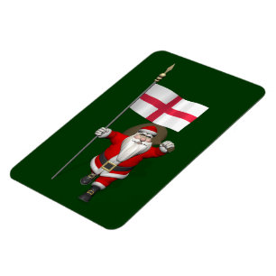 Weihnachtsmann mit dem Ende von England Magnet