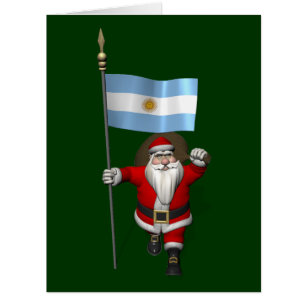 Weihnachtsmann mit dem Hoheitszeichen Argentiniens